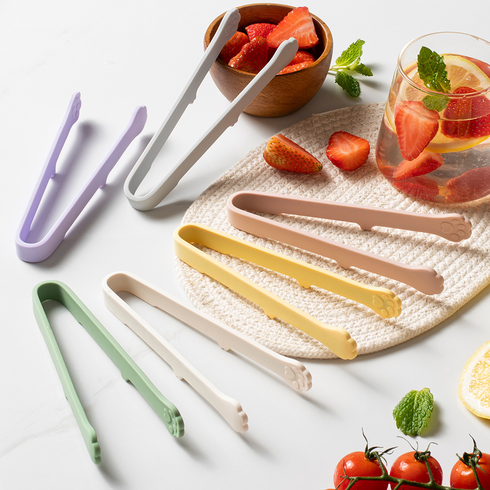 Kitchen Gadgets Design - لطيف القط باو سيليكون ملقط طعام