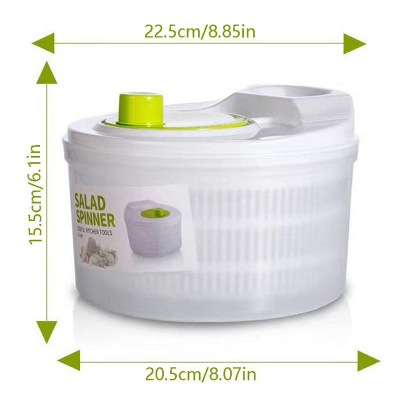 سعة كبيرة مجفف الخضروات الدوار - مراجعة Salad Spinner وسعره