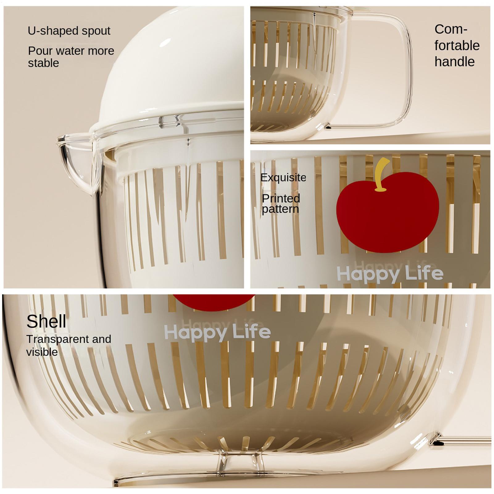 غسالة خضروات بتصميم التفاح، سل - مراجعة Salad Spinner وسعره