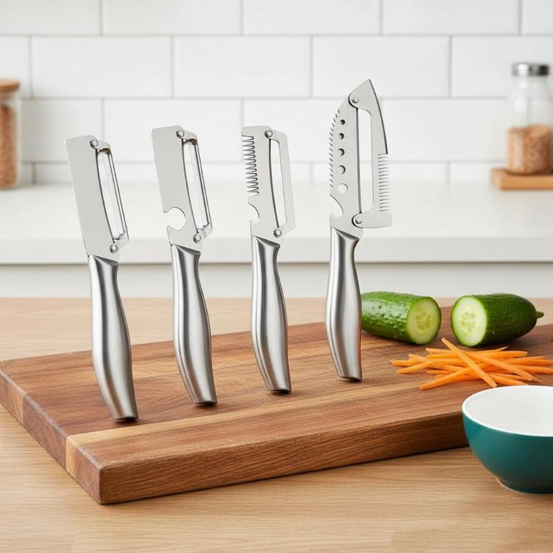 مقشرة خضروات 5 في 1 بمقبض من ا - مراجعة Kitchen Gadgets For Gifts وسعره