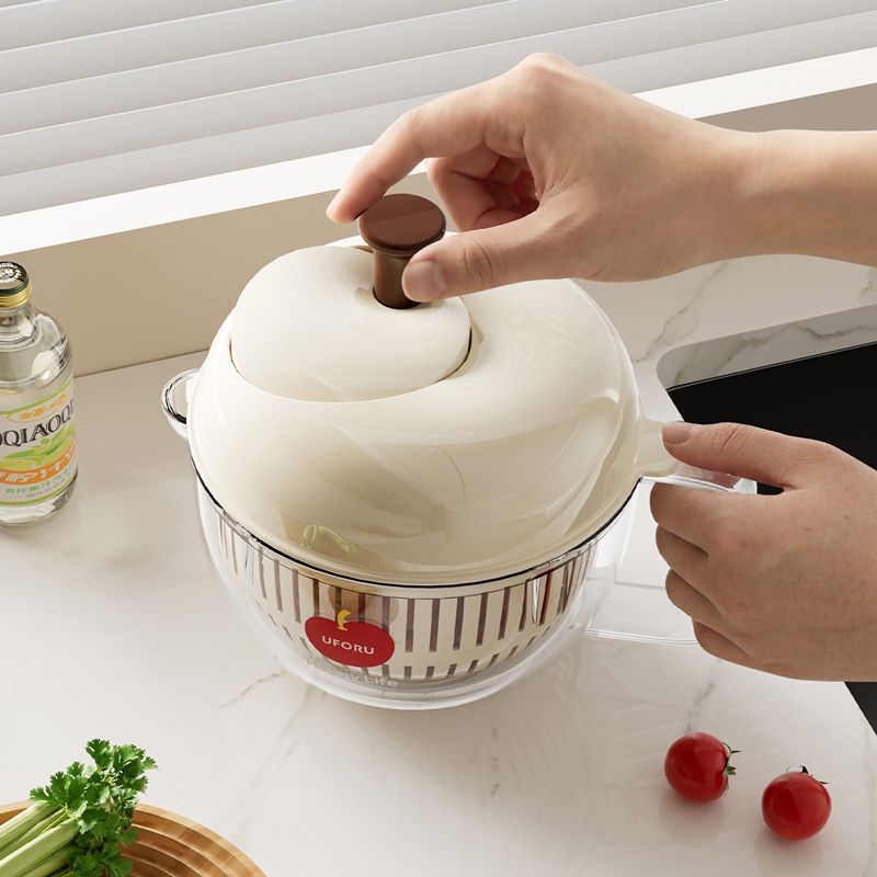 UFORU سلة تجفيف الخضروات والفو - مراجعة Salad Spinner وسعره