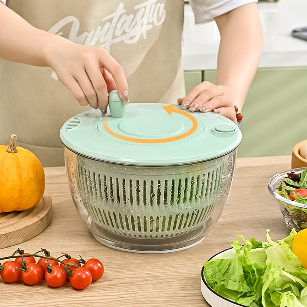مجفف غسالة الخضروات اليدوي متع - مراجعة Salad Spinner وسعره