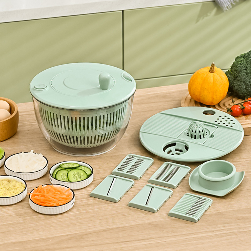 مجفف غسالة الخضروات اليدوي متع - مراجعة Salad Spinner وسعره