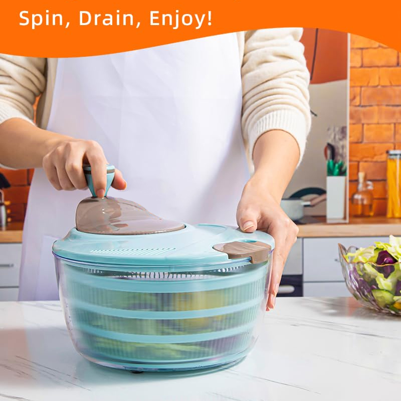 سبينر الخس مع فتحات تصريف مزدو - مراجعة Salad Spinner وسعره