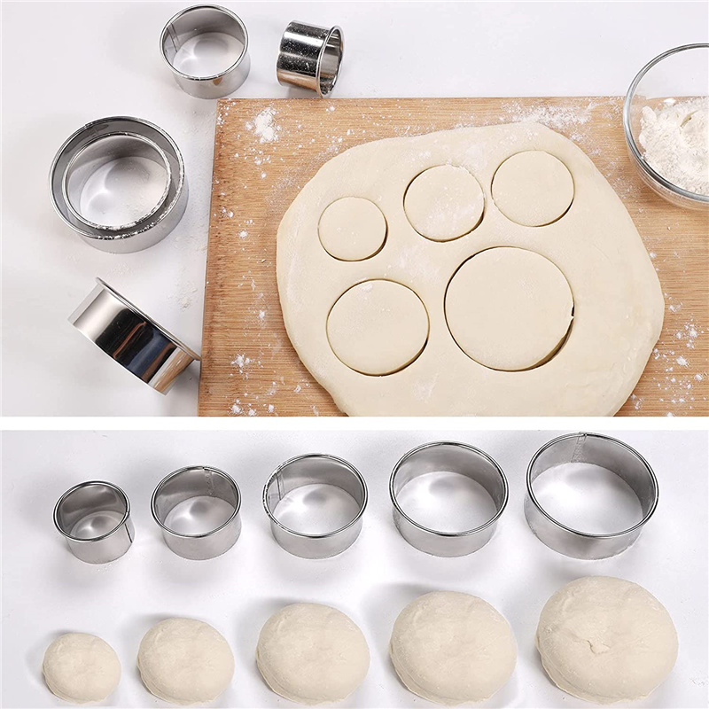 5 قطعة قالب البسكويت الدائري م - مراجعة Kitchen Gadgets Design وسعره
