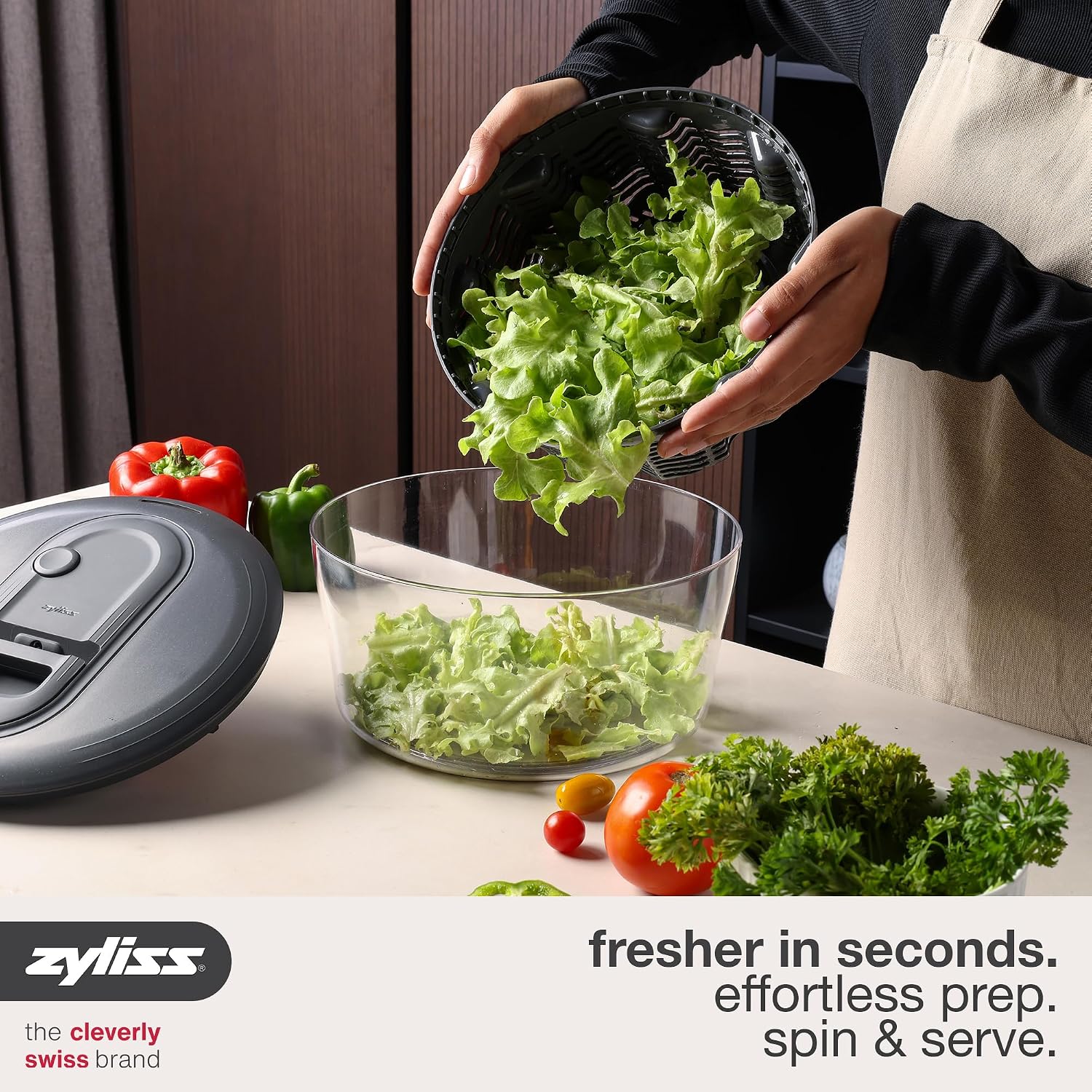 مصفاة سلطة صغيرة بمقبض سحب، وع - مراجعة Salad Spinner وسعره
