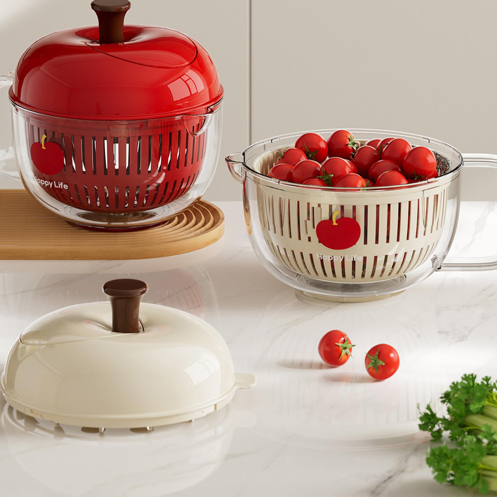 وعاء لتنظيف الفاكهة مع مصفاة،  - مراجعة Salad Spinner وسعره