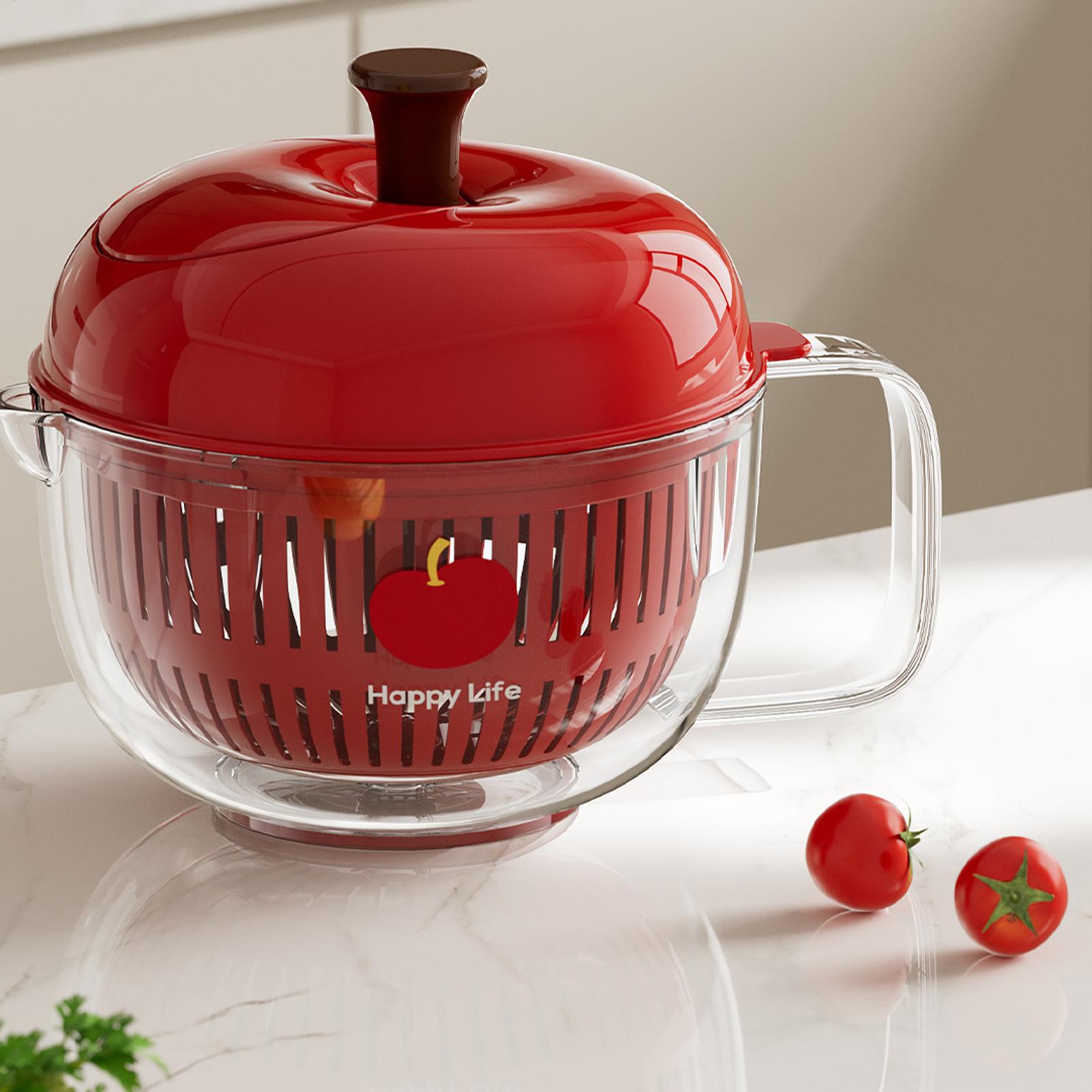 وعاء لتنظيف الفاكهة مع مصفاة،  - مراجعة Salad Spinner وسعره